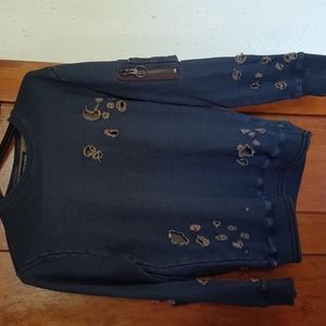 True Religion sweatshirt small but fits like a medium  nwot!!!